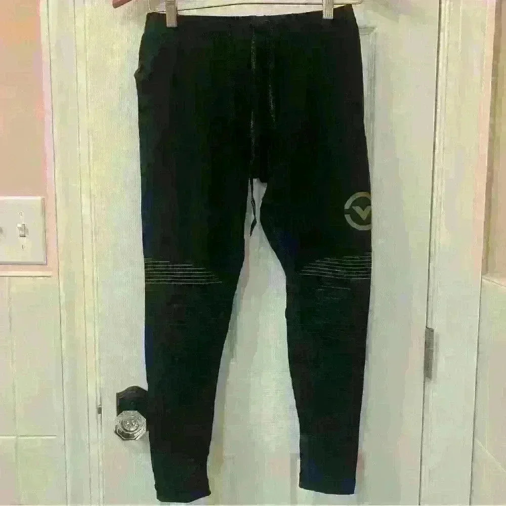 Virus Men’s Black Compression Leggings Full Length Size L